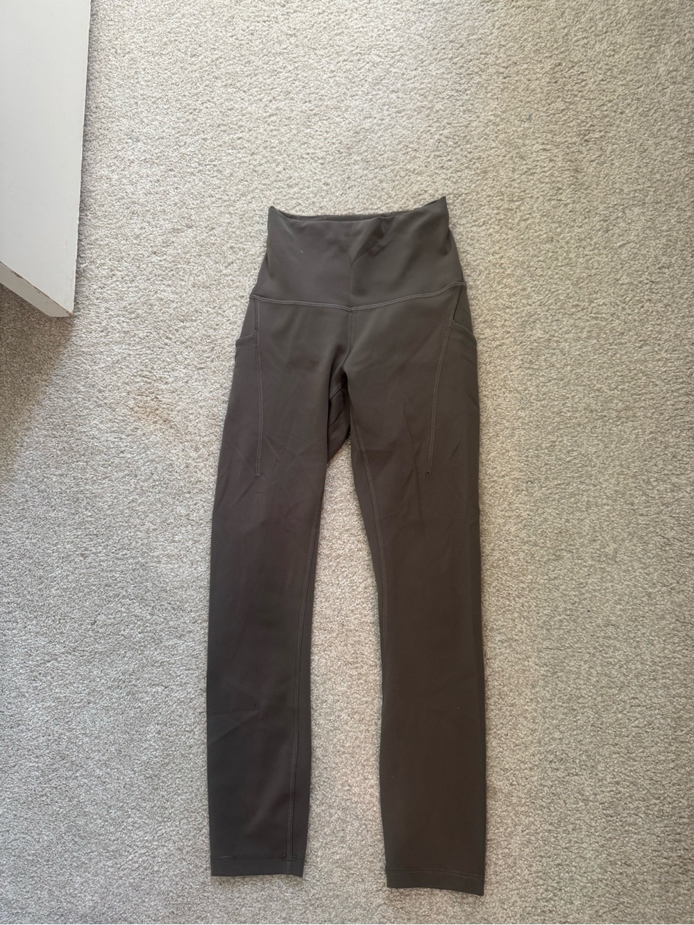 High-Waist Dark Brown Leggings